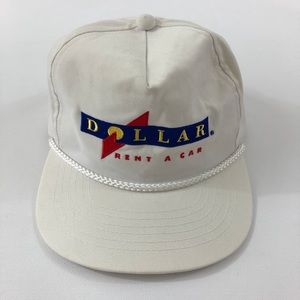 Dollar Rent A Car hat old school rope style
